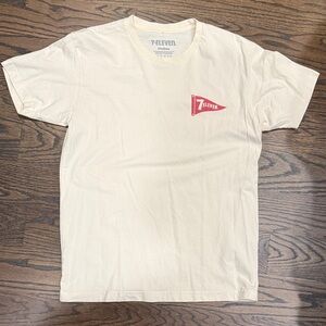 Cream Short Sleeve Tee for Men